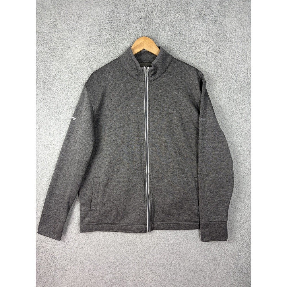 Callaway Jacket Mens Large Gray Weather Series Fleece Lined Golf Full Zip Mens